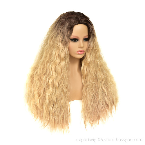 Long Headband Synthetic Wigs deep wave curly Bob Cut Synthetic Wig hair vendors for black women